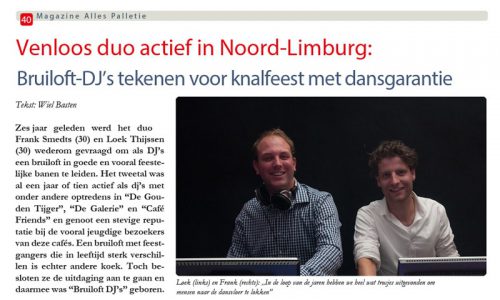 interviews met beste djs van limburg disco feest